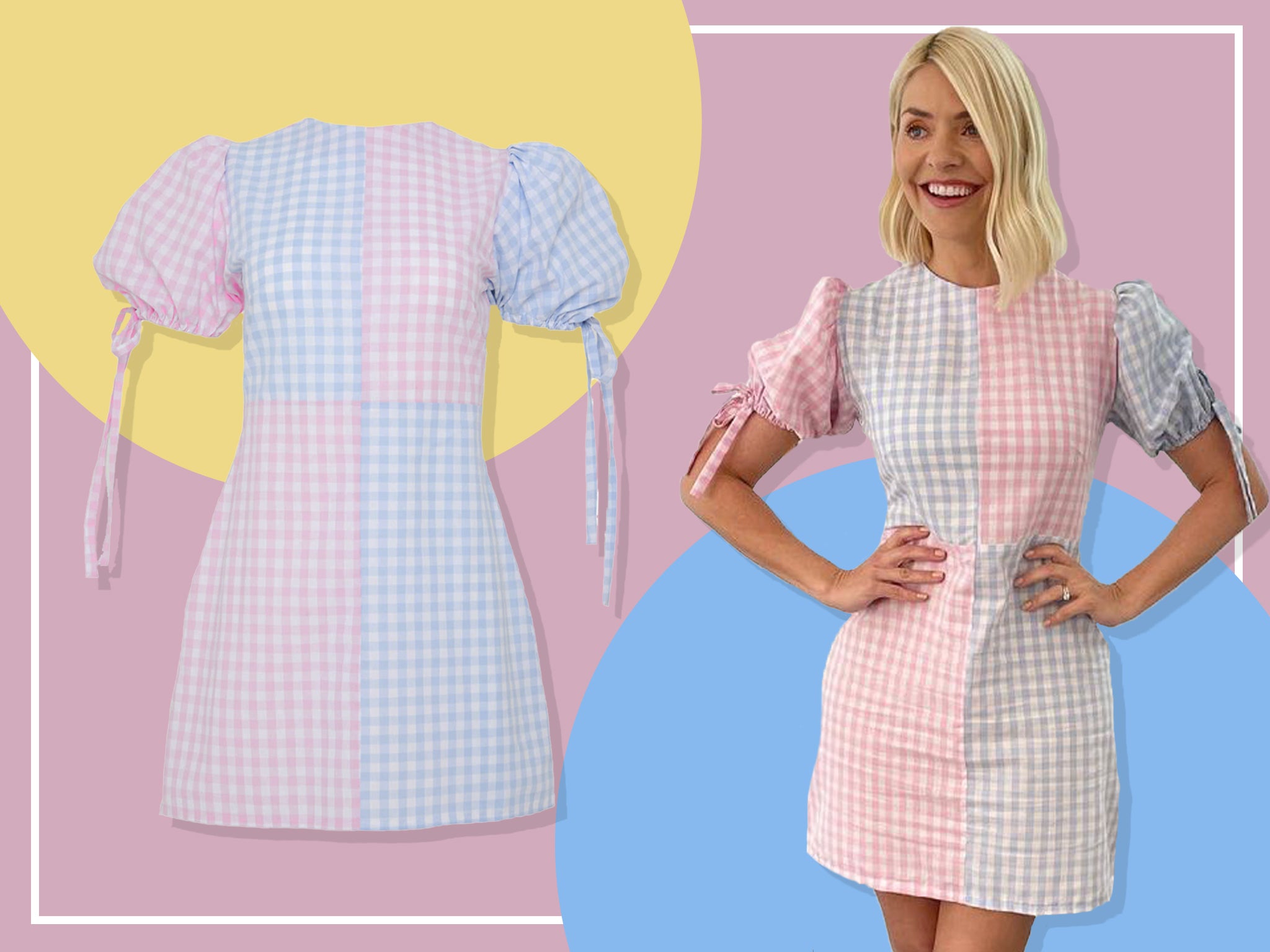 Gingham dress outlet uk